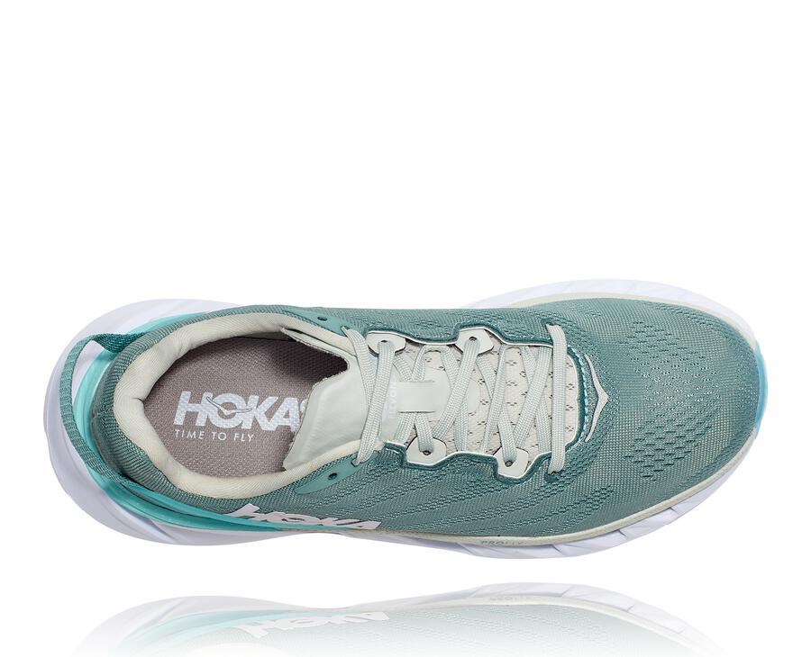 Hoka One One ランニングシューズ レディース 青/白 - Elevon 2 - LI6502489